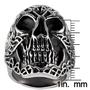 Imagem de Anel West Coast Jewelry Celtic Skull Biker em aço inoxidável