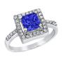 Imagem de Anel West Coast Jewelry Montana Blue CZ Sterling Silver