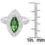 Imagem de Anel West Coast Jewelry - Prata Esterlina com Esmeralda CZ Verde