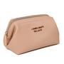 Imagem de Angelina's Palace Vegan Leather Waterproof Travel Cosmetic Bag Toiletry Organizer Makeup Pouches (fulvo leve)