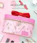 Imagem de AngelReally Sailor Moon Makeup Bag Portable Travel Cosplay Cosmetic PU Leather Makeup Bag Organizer Storage Bag Cartoon For Girls Women (Saco de maquiagem rosa da lua)