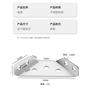 Imagem de Ângulo de aço inoxidável canto suportes cinta canto fixador móveis porta gabinete parede GDQ307