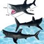 Imagem de Animais Marinhos De Borracha Tubarão Golfinho Baleia Orca