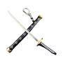 Imagem de Anime Mini Roronoa Zoro Samurai Espada Chaveiro Katana Fivela Chaveiro Para Homens Mulheres Cosplay