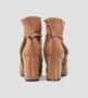 Imagem de Ankle Boot CBK Salto Grosso Couro Marrom Claro