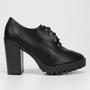 Imagem de Ankle Boot Moleca Salto Alto Tratorada Feminina