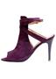 Imagem de Ankle Boot Suede Roxo Salto Fino