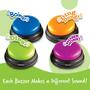 Imagem de Answer Buzzers, conjunto de 4, colorido, game show, 9 cm, para maiores de 3 anos