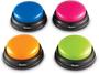 Imagem de Answer Buzzers, conjunto de 4, colorido, game show, 9 cm, para maiores de 3 anos