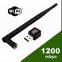 Imagem de Antena Adaptador Wireless Usb 2.0 802.11N Wi-fi Internet 1200Mbps Pc Notebook Computador