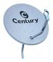 Imagem de Antena chapa 60cm banda ku com lnbf simples + kit cabo + kit fixação (logo century) sem receptor