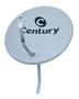 Imagem de Antena chapa 60cm banda ku com lnbf simples + kit cabo + kit fixação (logo century) sem receptor