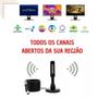 Antena Digital Amplificada HDTV / UHF / VHF Interna e Externa 5m 4dBI - Exbom Imagem de Antena Digital Amplificada HDTV / UHF / VHF Interna e Externa 5m 4dBI