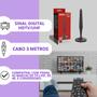 Imagem de Antena Digital Interna Tomate HDTV 3m Base Imã UHF Full HD 4K Compatível com Todas as TVs e Conversores