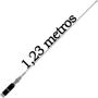 Imagem de Antena Móvel Com Mola Px B-2080 Suporte Porta Malas Capô Cabo c/ Conectores 3,5m