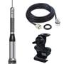 Imagem de Antena Movel PX 200W 1,54 metros Slim Bold Ap8690 + Suporte Bi-Articulado Porta Malas Hatch Sedan + Cabo Coaxial 5,5 metros com Conectores