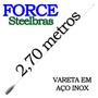 Imagem de Antena Px Inox Cromada Bobinada Maria Mole 2,70m Cabo Coaxial 5,5m Parafusos