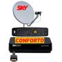 Imagem de Antena SKY PRE PAGO CONFORTO HD para 01 ponto de TV