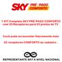 Imagem de Antena SKY PRE PAGO CONFORTO HD para 03 pontos de TV