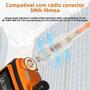 Imagem de Antena SMA-Fêmea de Banda Dupla para Walkie Talkies ABBREE AR-771T, Baofeng UV-5R, BF-888S e UV-21 Pro