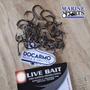 Imagem de Anzol de Pesca Live Bait 3/0 Marine Sport  Cartela 30 Anzol Pacote Anzol Live Bait 3/0 Black