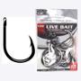 Imagem de Anzol Live Bait Nº 13/0 Black Nickel Marine Sports 10 Peças