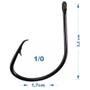 Imagem de Anzol Marine Sports Mutsu Circle Hook Black Nickel 1/0 30 Unidades