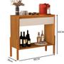 Imagem de Aparador Balcão Cantinho Café  100% MDF com 1 Uma Gaveta e Prateleira Resistente e Moderno