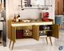 Imagem de Aparador Buffet 4 Portas Luxo - Madeirado / Off White - JM Casa dos Moveis