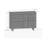Imagem de Aparador Buffet com 3 Portas Retrô 135cm Multimóveis CR50104