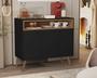 Imagem de Aparador Buffet com nicho 3 Portas Coffe break Pé Palito de madeira Cores - Comprar Moveis em Casa