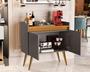 Imagem de Aparador Buffet Gold Cantinho do Café com 2 portas - Cinza com Nature