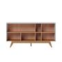Imagem de Aparador Buffet Noronha 3 Portas Off White Matte/Freijó - Colibri
