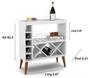 Imagem de Aparador com Adega Florida Plus Estilo Retrô bebidas com Pés Palito Cores - Comprar Móveis para sua Casa
