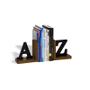Imagem de Aparador de Livros Suporte Bibliocanto AZ A-Z Pinus MDF Ipe