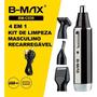 Imagem de Aparador de Pelos Multifuncional 4 EM 1 Sem Fio Bivolt B-MAX BM-C039 - NoBrand