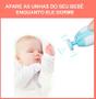 Imagem de Aparador De Unha Elétrica Bebê Cortador Lixa Unha Azul Rosa