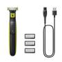 Imagem de Aparador e raspador Philips OneBlade QP2724/10 com 3 pentes, à prova dágua - Bivolt