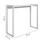 Imagem de Aparador Ferro Industrial Lateral 90cm Balcão Preto Sala Quarto Escritório Multiuso Decorativo Minimalista Cozinha Corredor Decoração 