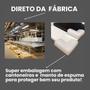 Imagem de Aparador industrial branco off white moderno cantinho café escritorio simples bancada suspensa