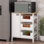 Imagem de Aparador Multifuncional com 1 porta e 3 Gavetas/Cestos 3508 Adapt Genialflex