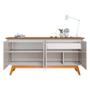Imagem de Aparador para Sala Buffet Ambiente Classic 1.6 com Gaveta Off White Freijó - Imcal