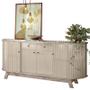 Aparador para Sala Buffet Mônaco e Cristaleira Moss Calacata Off White Madetec Imagem de Aparador para Sala Buffet Mônaco e Cristaleira Moss Calacata Off White Madetec