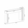 Imagem de Aparador Para Sala de Estar Florence 129 cm H01 Off White - Cinamomo Clique Chique