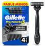 Imagem de Aparelho de Barbear Descartável Gillette Prestobarba 3 Carvão Ativado 4 unidades