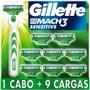 Imagem de Aparelho de Barbear Gillette Mach3 Sensitive + 9 cargas