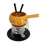 Imagem de Aparelho de fondue 07 pecas para queijo em ceramica L19xP17,2xA17,3cm cor amarela - Dynasty