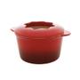 Imagem de Aparelho de Fondue 11 Peças Bon Gourmet Aço Inox e Cerâmica Base Metal Vermelho - Wolff