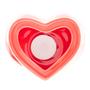 Imagem de Aparelho de Fondue 4 Peças de Porcelana Coração para Duas Pessoas Vermelho 400ml - Wolff