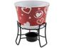 Aparelho de Fondue Cerâmica Brinox Vermelho - 6 Peças 1256/104 Imagem de Aparelho de Fondue Cerâmica Brinox Vermelho